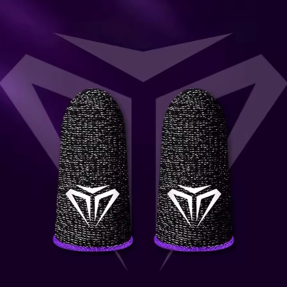 Brand New Mobile Gaming Finger Sleeves 2 Pack Anti-Sweat for FPS Games - Picture 7 of 8